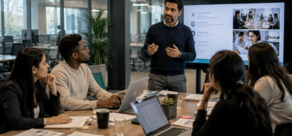 Course catalog with business and team learning programs